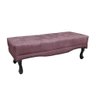 Calçadeira Recamier Casal 140cm Alba Veludo Roxo - 1