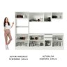 Armário de Cozinha Completa 100% MDF 250cm Branco Smart Madesa 01 - 7