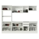 Ver imagem 6 de Armário de Cozinha Completa 100% MDF 250cm Branco Smart Madesa 01