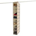 Ver imagem 1 de Estante Sapateira Vertical 10 Divisorias Organizador Cabideiro Armario Prateleiras Closet