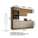 Ver imagem 5 de Cozinha Compacta 5 Peças com Tampo 270cm Elegance Luciane Móveis
