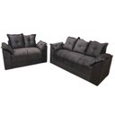 Ver imagem 1 de Conjunto de Sofá 2 e 3 Lugares Paris Suede Marrom