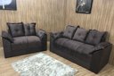 Ver imagem 2 de Conjunto de Sofá 2 e 3 Lugares Paris Suede Marrom