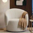 Ver imagem 2 de Kit 2 Poltronas Decorativas Orgânicas Saara Sala de Estar Living Luxo Bouclê Off White - Desk Design