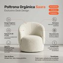 Ver imagem 3 de Kit 2 Poltronas Decorativas Orgânicas Saara Sala de Estar Living Luxo Bouclê Off White - Desk Design