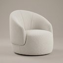Ver imagem 7 de Kit 2 Poltronas Decorativas Orgânicas Saara Sala de Estar Living Luxo Bouclê Off White - Desk Design