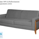 Ver imagem 4 de Sofá Living 176cm Veludo com Molas e Pés em Madeira Tokio Cinza Chumbo