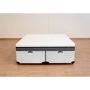 Ver imagem 3 de Cama Box Baú Queen Size Bipartida Serenelife - Corano Branco