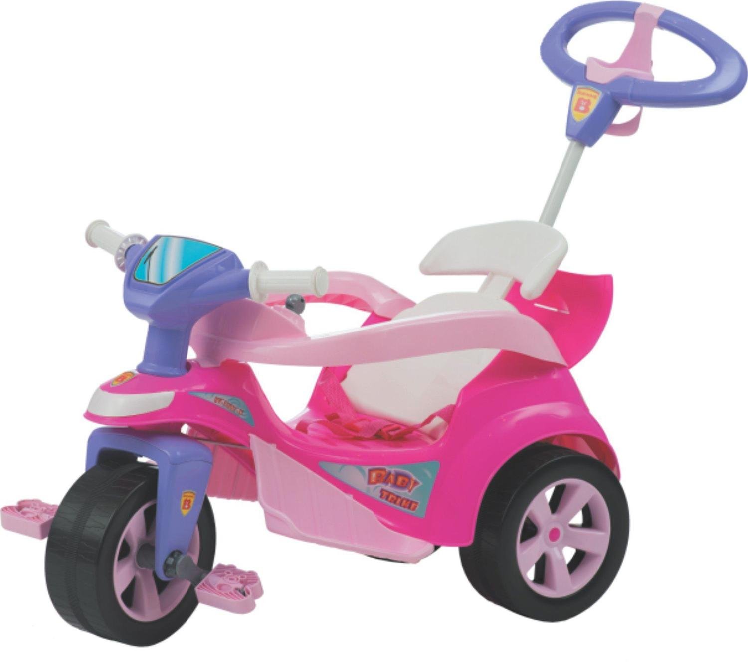 Triciclo Infantil Baby Trike Evolution Rosa Biemme 611
