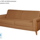 Ver imagem 4 de Sofá Living 176cm Veludo com Molas e Pés em Madeira Tokio Cobre Terracota