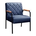 Ver imagem 2 de Poltrona Cadeira Decorativa Sala, Recepção, Escritório Ludmilla Azul