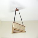 Ver imagem 3 de Luminária Lustre Pendente Rústico Retro Madeira Sisal 35cm