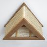 Luminária Lustre Pendente Rústico Retro Madeira Sisal 35cm - 4