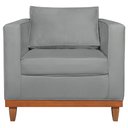 Ver imagem 6 de Kit 2 Poltronas Decorativa Europa Bouclé Cinza - Amarena Móveis