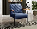 Ver imagem 1 de Kit 2 Poltronas Cadeira Decorativa Sala, Recepção, Escritório Ludmilla Azul
