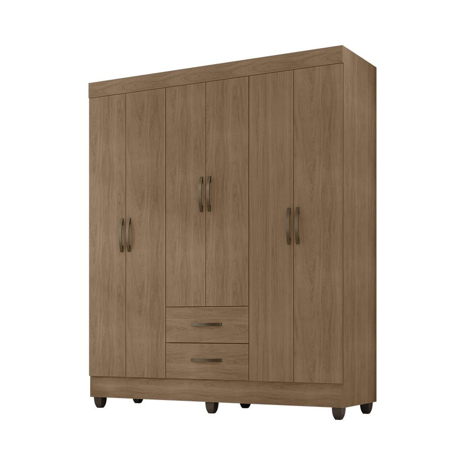 Guarda-roupa Casal 6 Portas 2 Gavetas Lite - 3