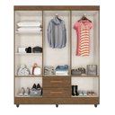 Ver imagem 6 de Guarda Roupa Casal 6 Portas 2 Gavetas com Pés Lite