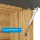 Ver imagem 7 de Cozinha Completa 100% Mdf com 5 Peças 13 Portas e 2 Gavetas com Vidro e Tampo Itália Espresso Móveis