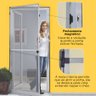 Mosquiteira para Porta Cinza Claro 080x210 com Tela Resistente À Pet - 5