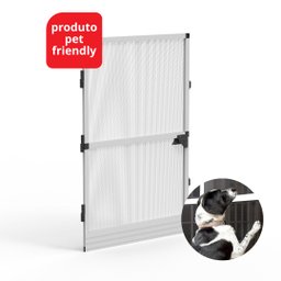 Mosquiteira para Porta Cinza Claro 080x210 com Tela Resistente À Pet - 2