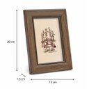 Ver imagem 4 de Porta Retrato de Mesa Decorativo com Vidro para Foto Marrom 10x15cm Decorar Casa, Quarto