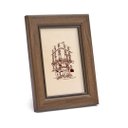 Ver imagem 1 de Porta Retrato de Mesa Decorativo com Vidro para Foto Marrom 10x15cm Decorar Casa, Quarto