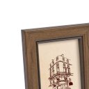 Ver imagem 3 de Porta Retrato de Mesa Decorativo com Vidro para Foto Marrom 10x15cm Decorar Casa, Quarto