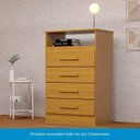 Ver imagem 5 de Cômoda Gaveteiro 57,10cm 4 Gavetas Flex Color 100% Mdf Jéssica 