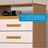 Cômoda Gaveteiro 57,10cm 4 Gavetas Flex Color 100% Mdf Jéssica  - 7