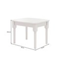 Ver imagem 4 de Mesa Infantil com 2 Cadeiras Mariah Madeira Maciça e Laca Casatema MadeiraOriginals Branco/Vermelho