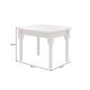 Ver imagem 5 de Mesa Infantil com 2 Cadeiras Mariah Madeira Maciça e Laca Casatema MadeiraOriginals Branco