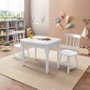 Ver imagem 1 de Mesa Infantil com 2 Cadeiras Mariah Madeira Maciça e Laca Casatema MadeiraOriginals Branco