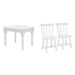 Mesa Infantil com 2 Cadeiras Mariah Madeira Maciça e Laca Casatema - 3