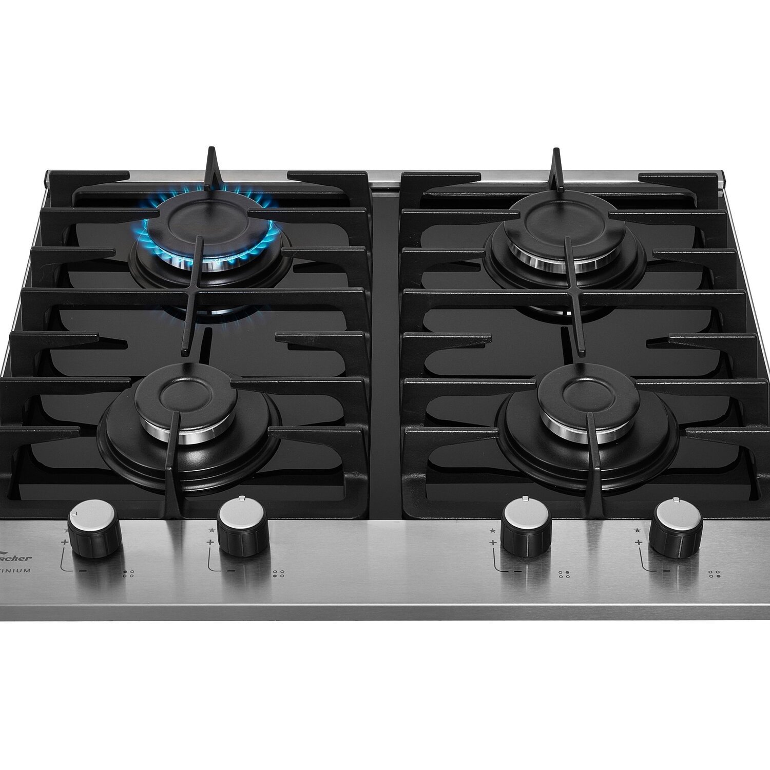 Cooktop Fischer 4 Bocas Platinium Gás Bivolt - 2