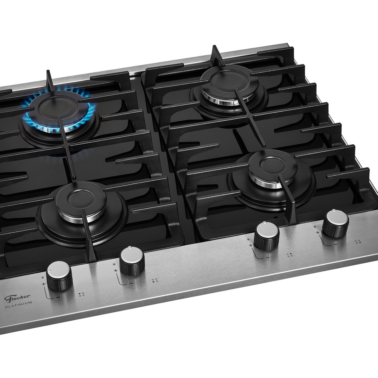 Cooktop Fischer 4 Bocas Platinium Gás Bivolt - 3