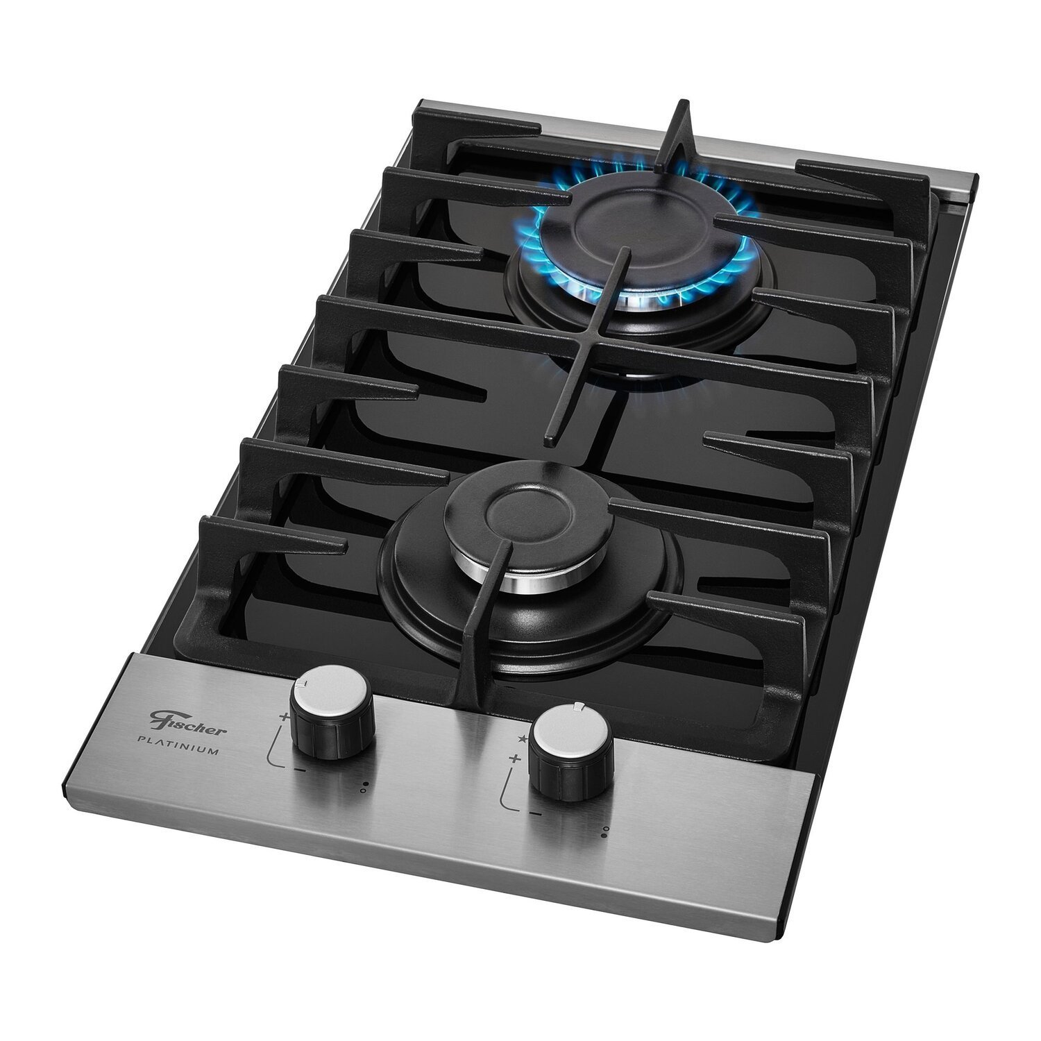 Cooktop Fischer 2 Bocas Platinium Gás Bivolt - 5