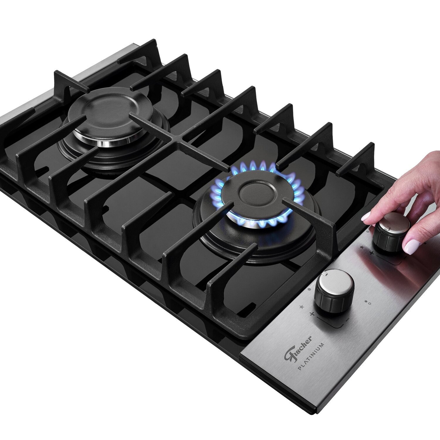 Cooktop Fischer 2 Bocas Platinium Gás Bivolt - 6