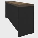 Ver imagem 7 de Balcão para Escritório 160cm Tamburato A06 Marrom/Preto - Mpozenato Executiva