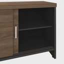 Ver imagem 3 de Balcão para Escritório 160cm Tamburato A06 Marrom/Preto - Mpozenato Executiva