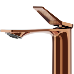 Torneira de Banheiro Berlim Rose Gold Baixo Quente e Frio Goldenx - 2