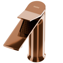 Torneira de Banheiro Berlim Rose Gold Baixo Quente e Frio Goldenx - 3