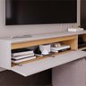 Rack com Painel Suspenso Panamá para TV de até 60- Off White/Savana - 5