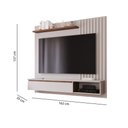 Ver imagem 6 de Rack com Painel Suspenso Panamá para TV de até 60- Off White/Savana