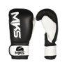 Luva de Boxe Mks Combat Rustic Black White Couro 12 Oz - 3