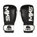 Ver imagem 4 de Luva de Boxe Mks Combat Rustic Black White Couro 12 Oz