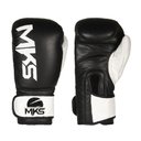 Ver imagem 5 de Luva de Boxe Mks Combat Rustic Black White Couro 12 Oz