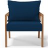 Poltrona Decorativa para Sala de Estar e Living Alícia B04 Suede Azul Marinho - Lyam Decor - 3