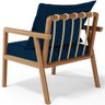 Poltrona Decorativa para Sala de Estar e Living Alícia B04 Suede Azul Marinho - Lyam Decor - 8