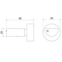 Ver imagem 2 de Kit 3 Acabamentos Base para Registro C 50 1/2, 3/4 e 1 Meber Metais Cinza/Cromado