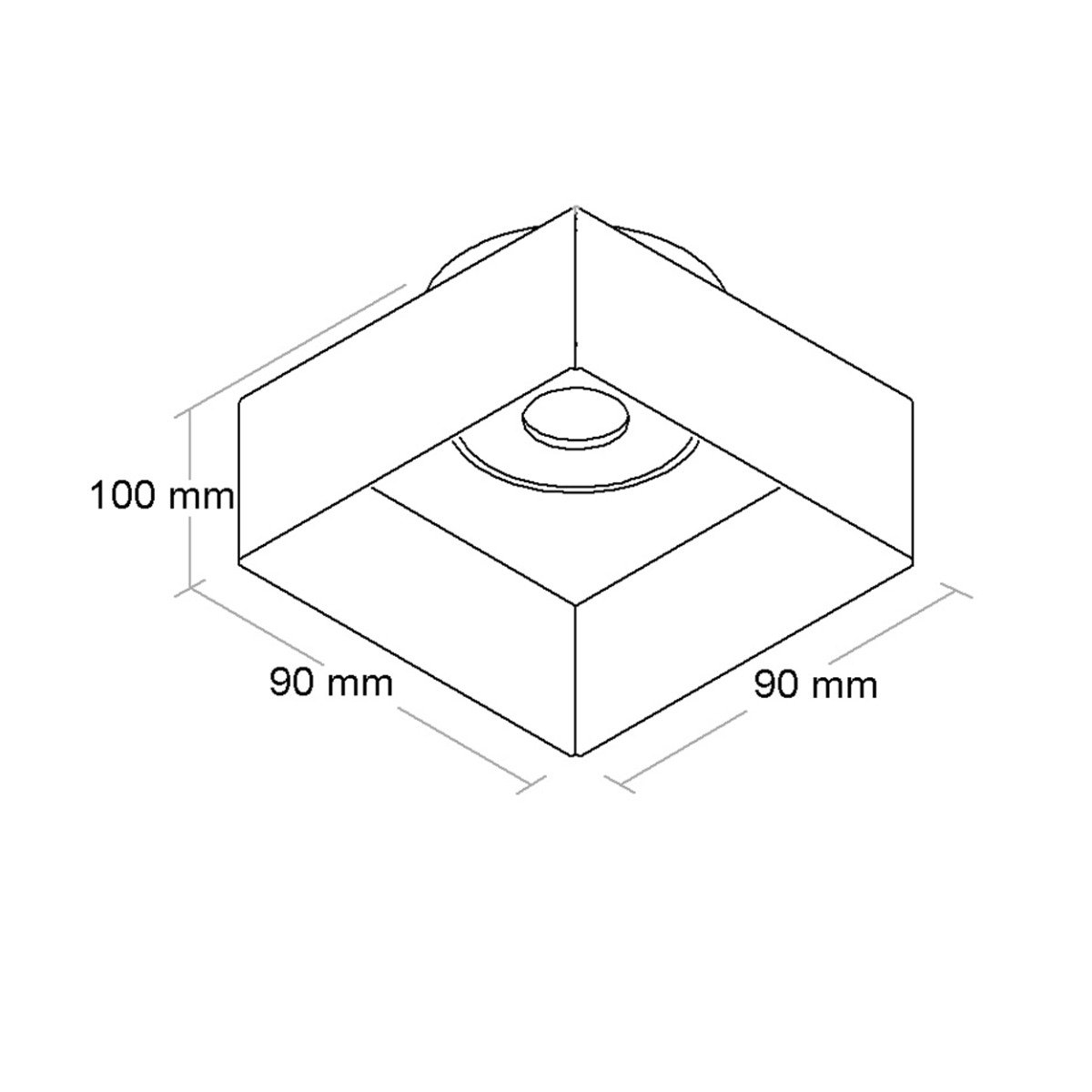 Spot no Frame 1xmr16 Gu10 Branco Micro Tx Bl1381 Bella Luce - 3